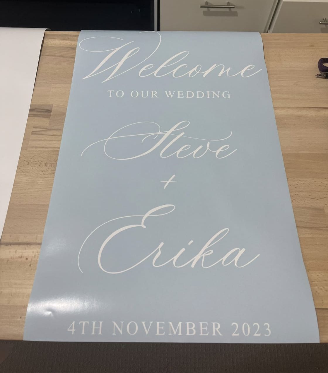 Welcome to Our Wedding Mirror Decal