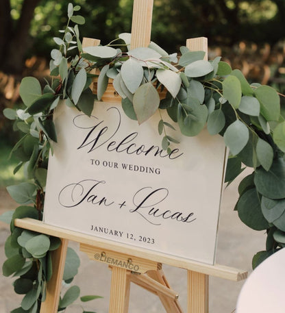 Welcome to Our Wedding Mirror Decal