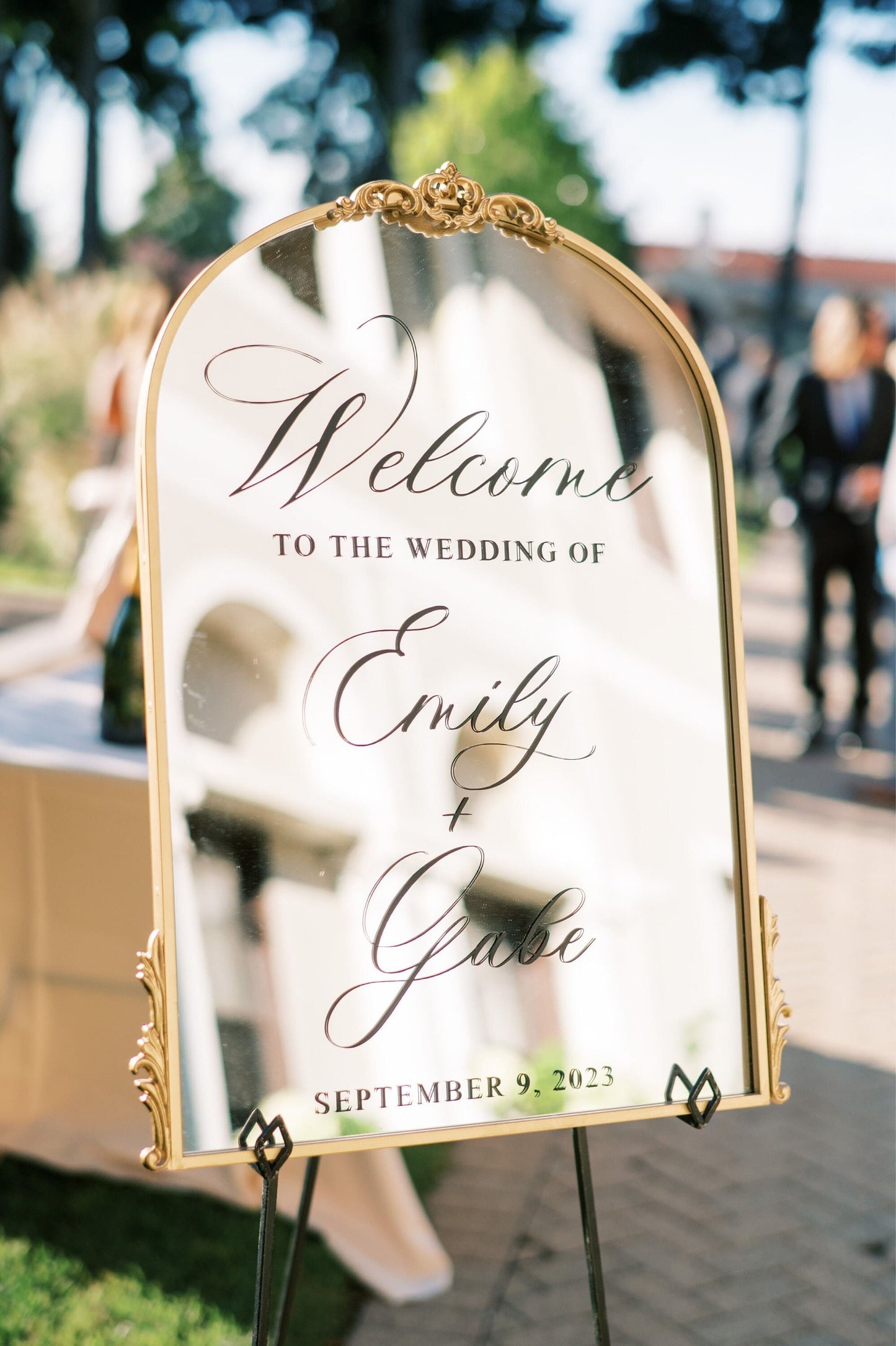 Welcome to Our Wedding Mirror Decal