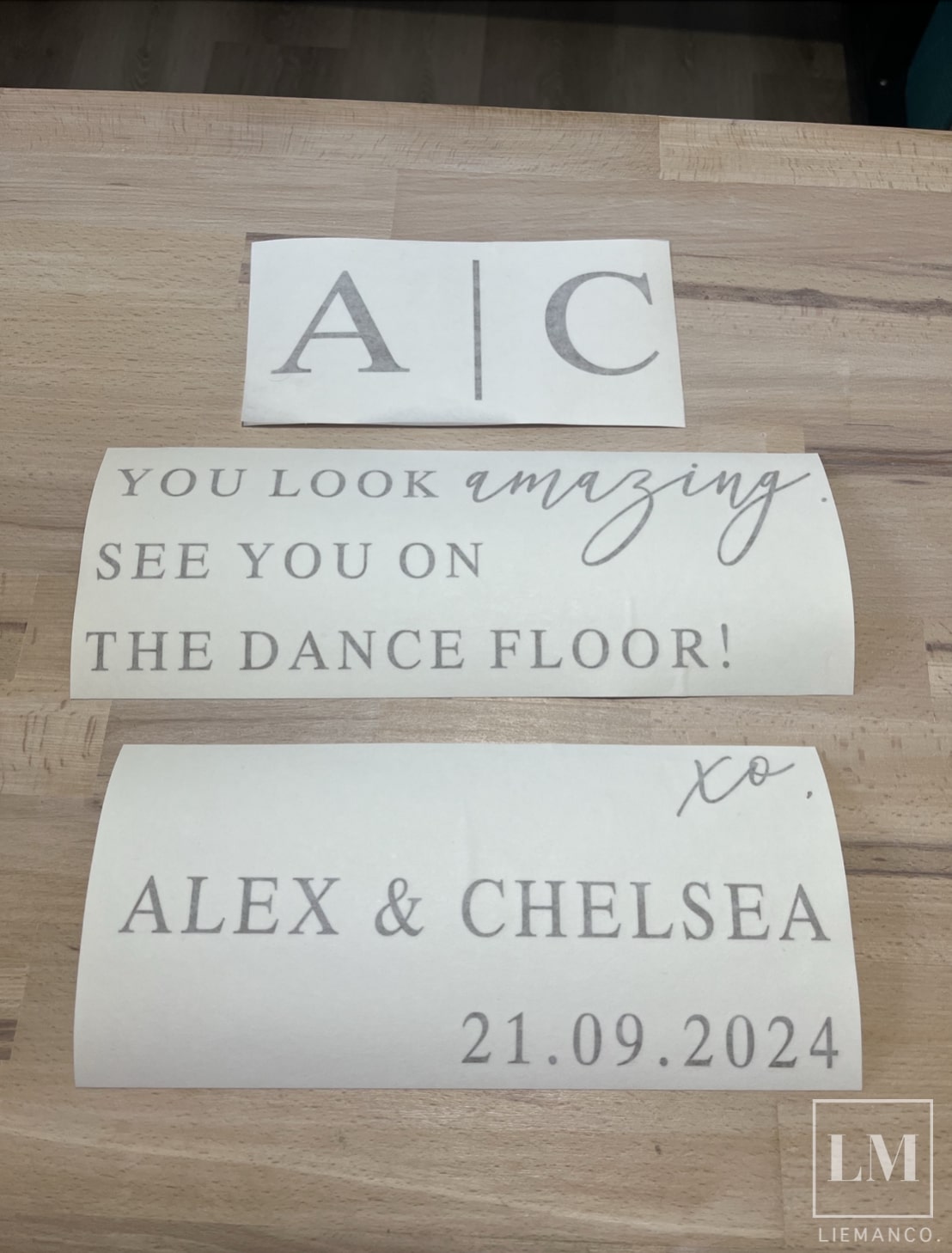 Personalised Welcome Decal for Selfie Mirror