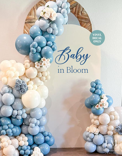 Baby in Bloom Baby Shower Vinyl Decal