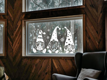 Christmas Gnomes Decal - Window Decoration