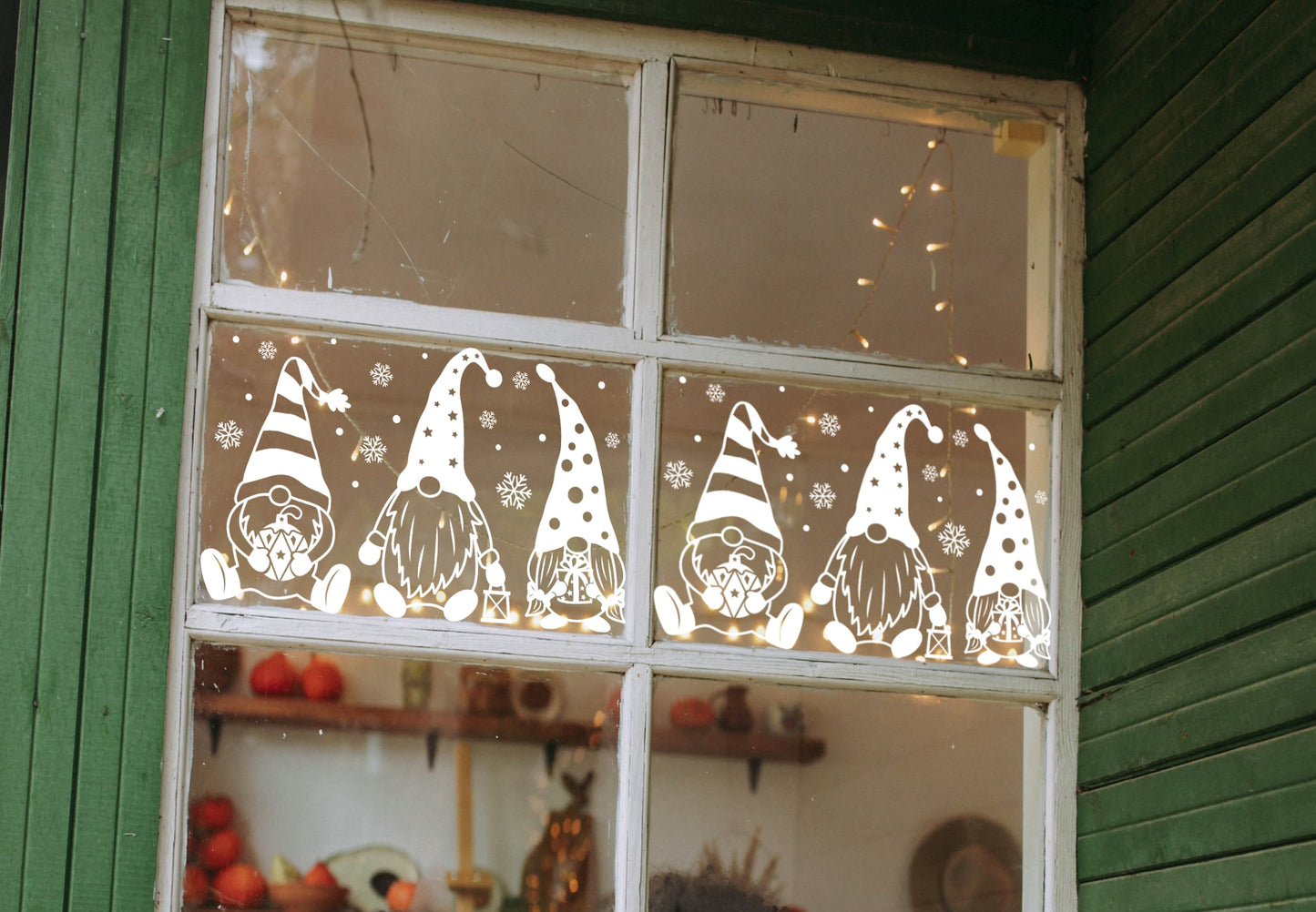 Christmas Gnomes Decal - Window Decoration