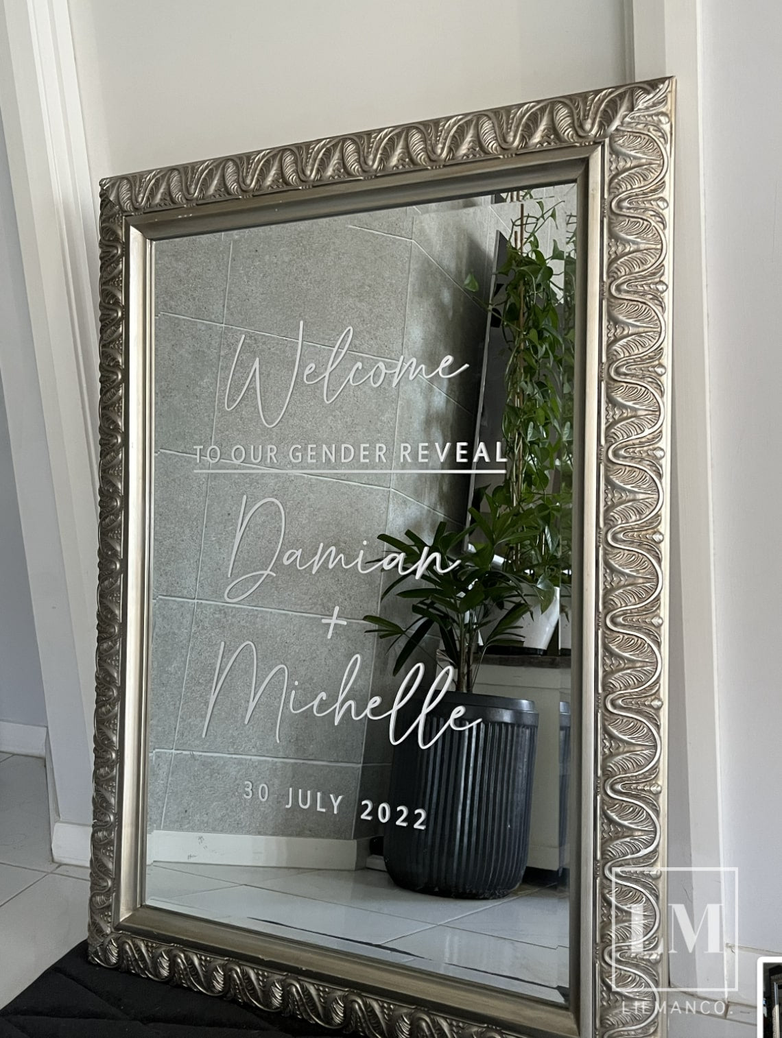 Personalised Wedding Entrance Decal for DIY Sign