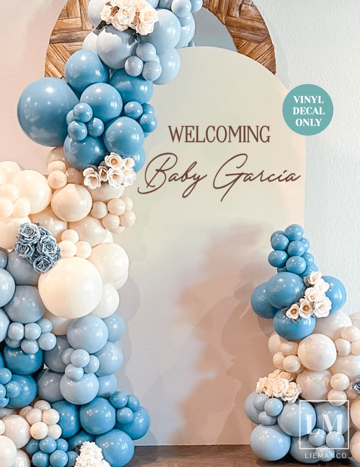 Welcoming Baby Decal for Arch Backdrop