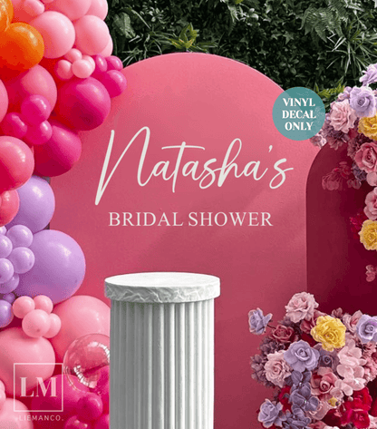 Personalised Bridal Shower Wall Decal