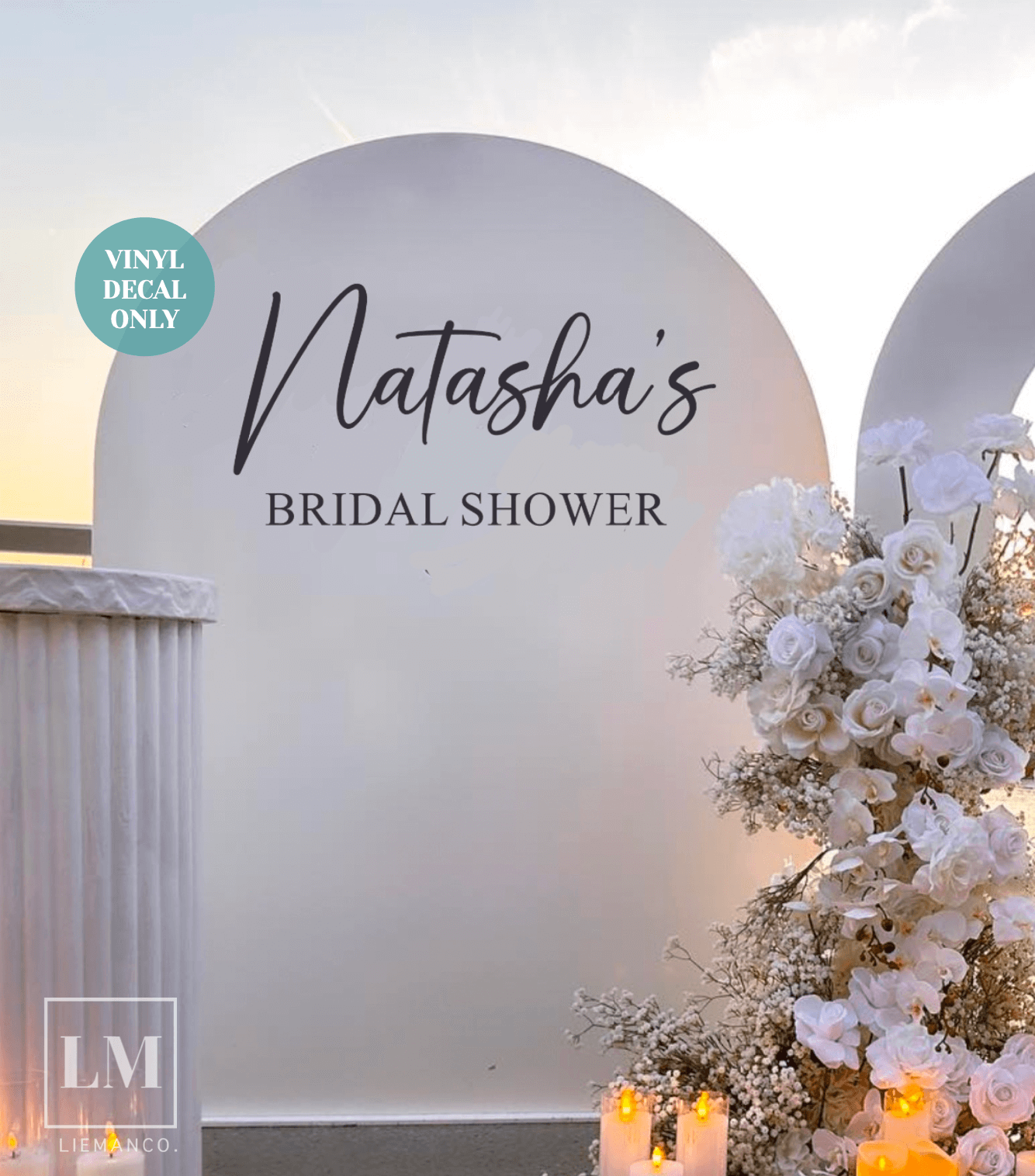 Personalised Bridal Shower Wall Decal