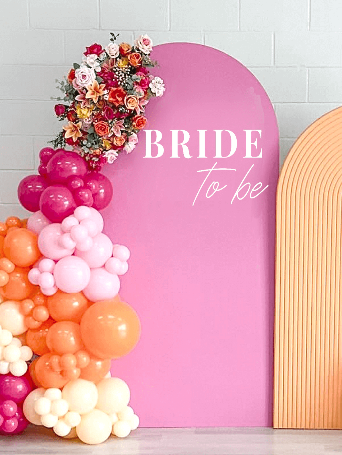 "Bride to Be" Bridal Shower Backdrop Decal