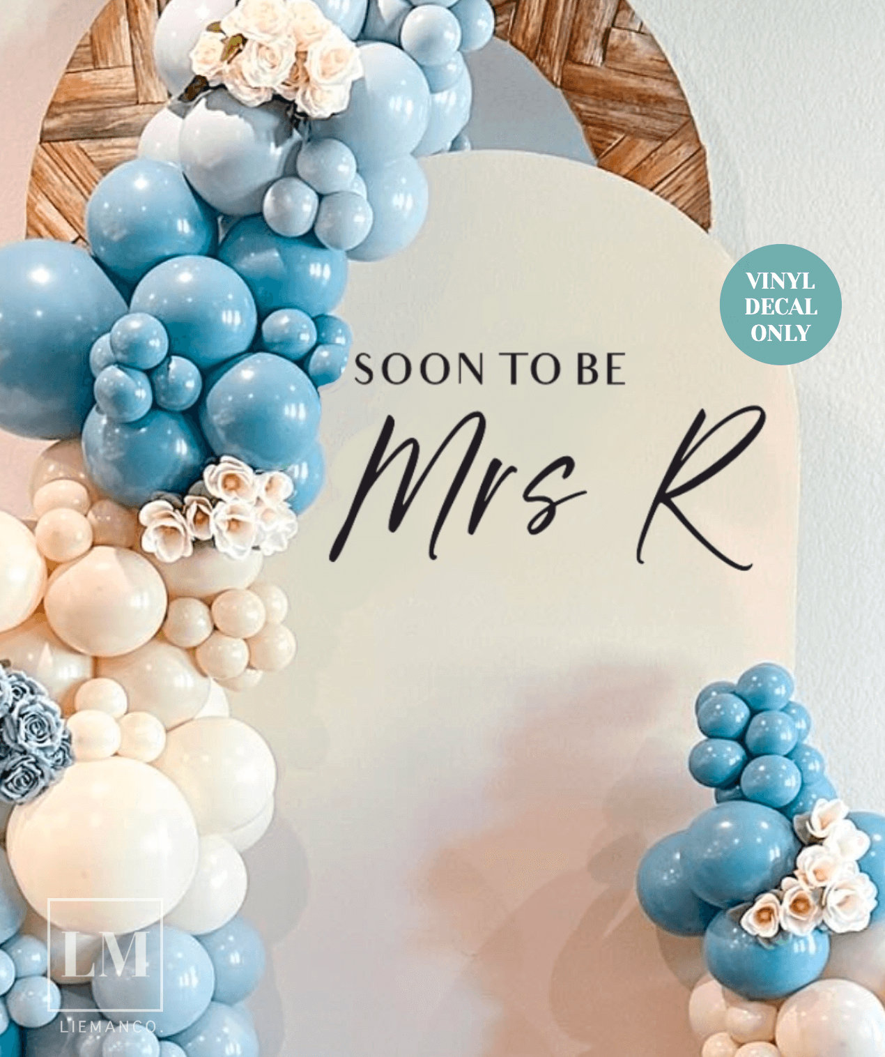 Soon to Be Mrs Decal for Balloon Arch